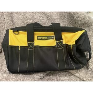Olympia Tools 18-Inch Heavy Duty Tool Bag w/ Hard Plastic Bottom Yellow/Black